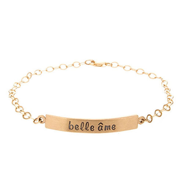 Picture of 14k Gold Belle Ame Tag Bracelet
